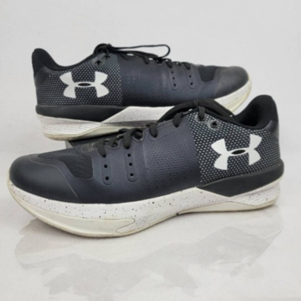 Under Armour Womens Block City Volleyball Sneakers Shoes Black 2018 Lace Up 9